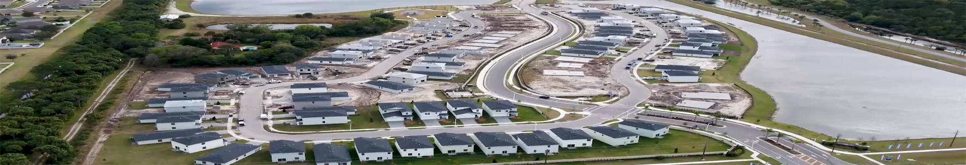 aerial view of tillman lakes